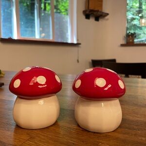 Brand New Never Used Mushroom Salt & Pepper Shakers